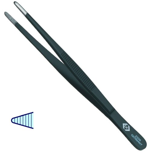 CK 2308 csipesz fekete 3.5mm recés 145mm