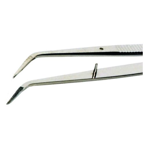 CK 2314 hajlított csipesz vezető tüskével 150mm