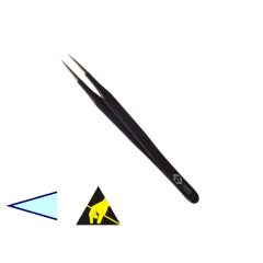 CK 2348D lapos, éles finom hegyű ESD csipesz 120mm