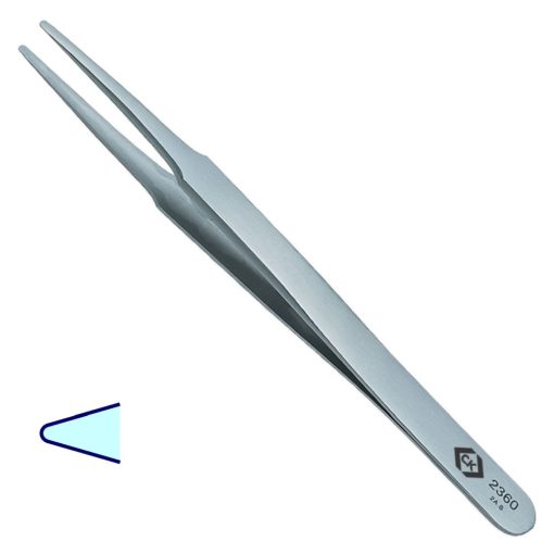 CK 2360 lapos kerek hegyű csipesz 120mm2A.SA