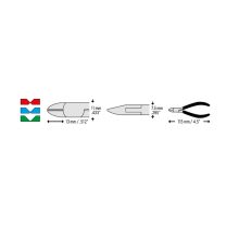 CK 3773 Precision ovális csípőfogó 115mm