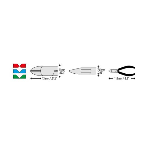 CK 3773 Precision ovális csípőfogó 115mm