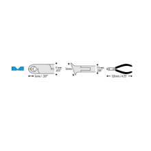 CK 3778HF Premier ESD homlokcsípő fogó 120mm#