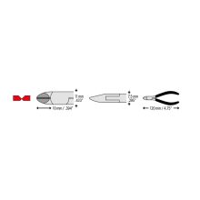 CK 3779 Precision oldalcsípő fogó 115mm