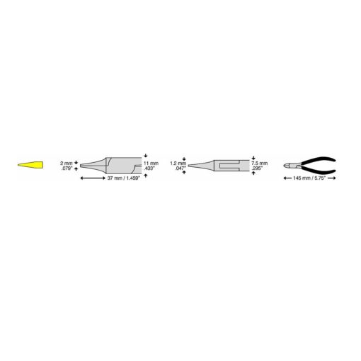 CK 3783 Precision kerekcsőrű fogó 145mm
