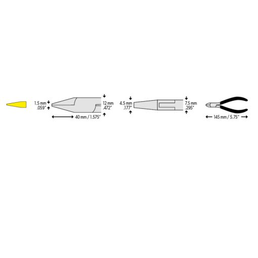 CK 3789 Precision laposfogó 145mm