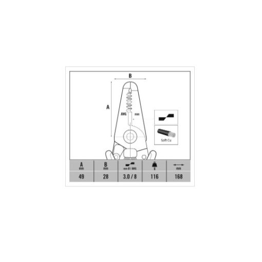 CK 3894 Ecotronic ESD csupaszító 152mm