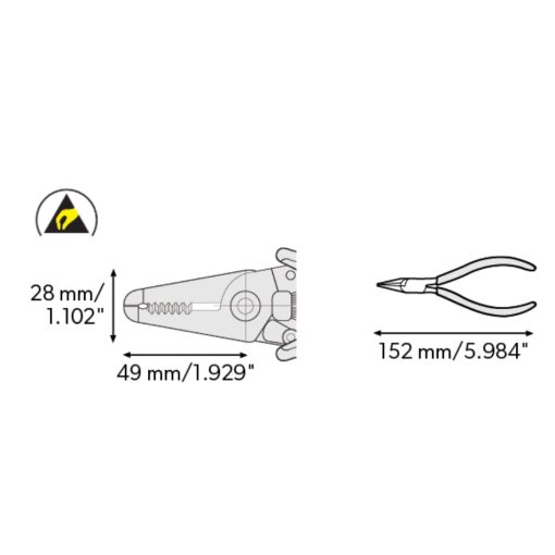 CK 3894 Ecotronic ESD csupaszító 152mm