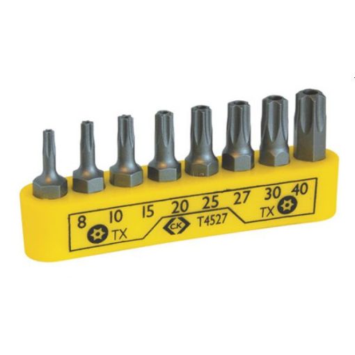 CK 4527 lyukas Torx 25mm-es bit készlet 8db