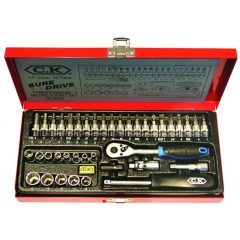 CK 4655 1/4" dugókulcs és bitkészlet 39db
