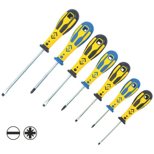 CK 49163 Dextro lapos+PZD csavarhúzókészlet 7db#