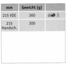 EB 120 kábelvágó 1000V 215mm#