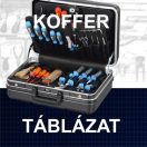 SZERSZÁMKOFFER TÁBLÁZAT